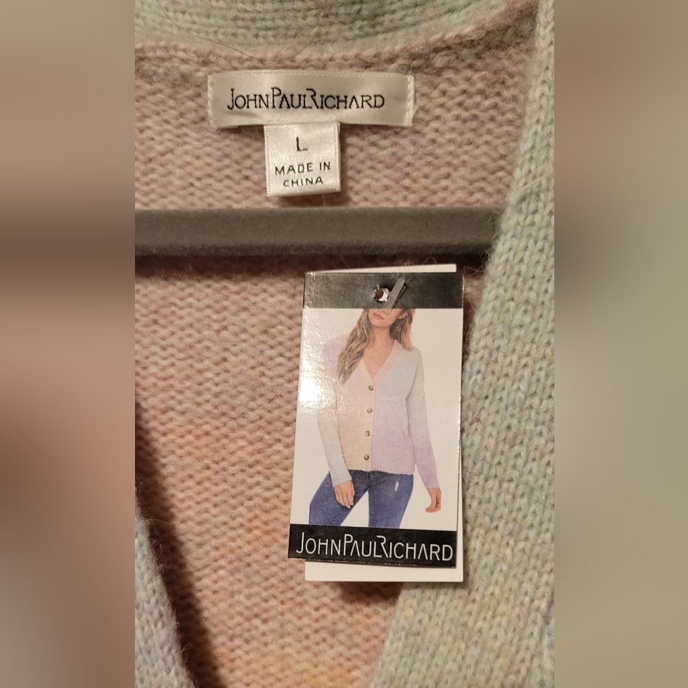JohnPaulRichard Lemonade Cardigan Sweater NWT Size:L - Picture 4 of 8